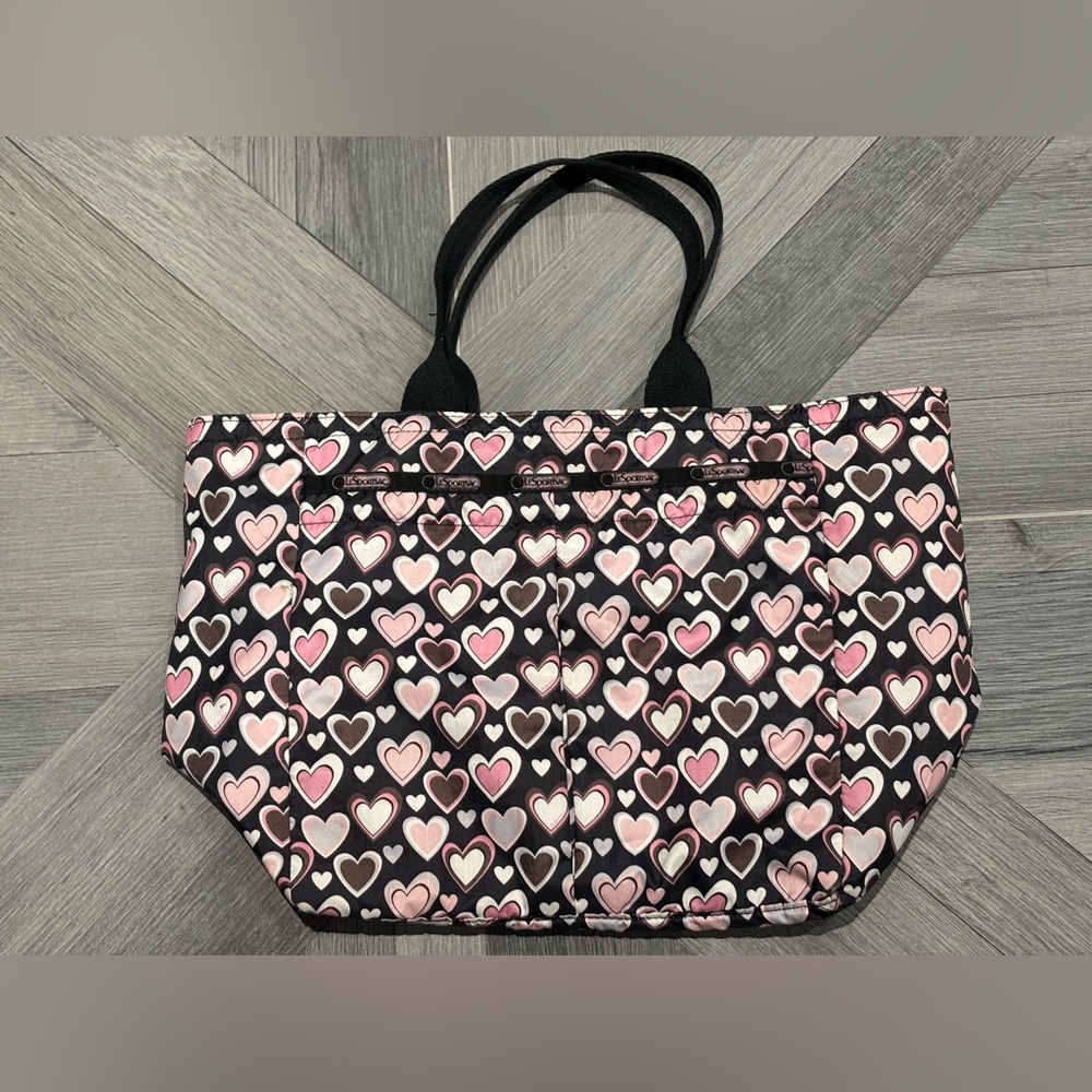 Lesportsac Heart Pattern Shoulder Tote Bag